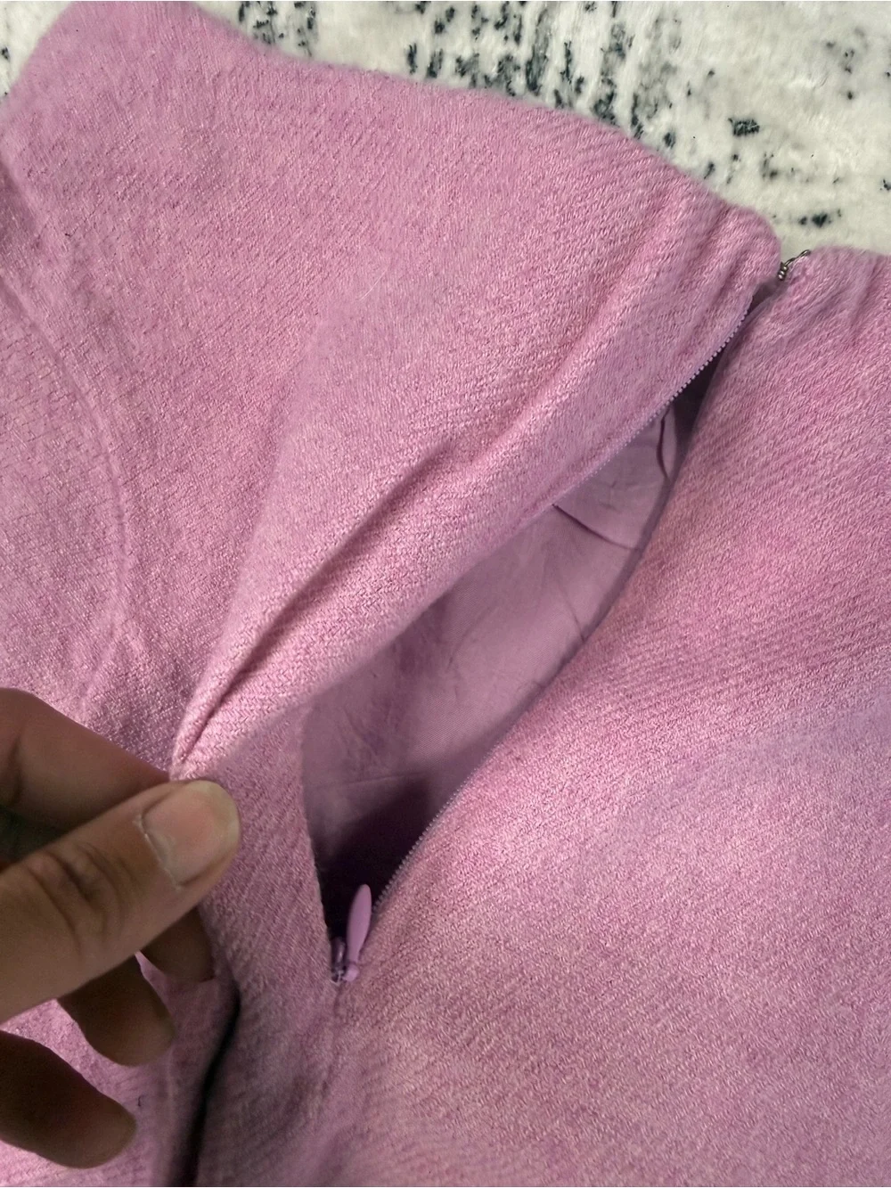 LOFT Pink Tweed Mini Skirt